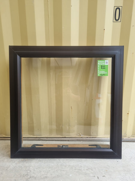 Aluminium Window Brown 800 W  x 800 H [#5251 SF]Exterior side -  Joinery Recycle