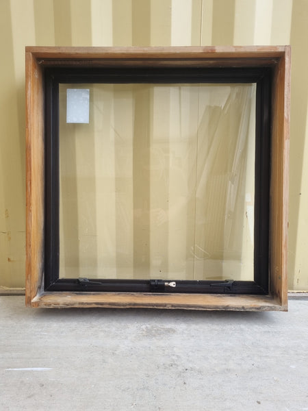 Aluminium Window Brown 800 W  x 800 H [#5251 SF Interior side - ] Joinery Recycle