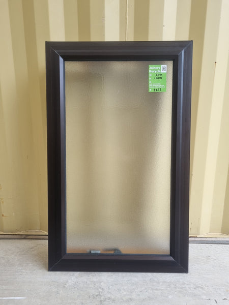 Aluminium Window Brown 600 W  x 1000 H [#5252 SF] Joinery Recycle