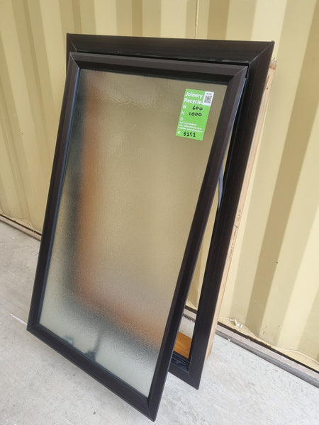 Aluminium Window Brown 600 W  x 1000 H [#5252 SF] Joinery Recycle