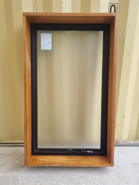 Aluminium Window Brown 600 W  x 1000 H [#5252 SF] Joinery Recycle