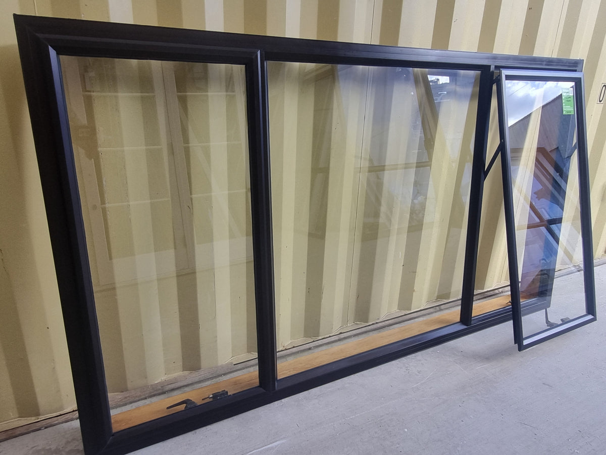 Aluminium Window Brown 2200 W  x 1200 H [#5257 SF] Joinery Recycle