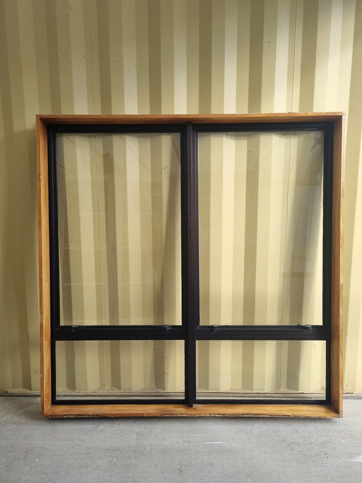 Aluminium Window Brown 1600 W  x 1600 H [#5258 SF] Joinery Recycle