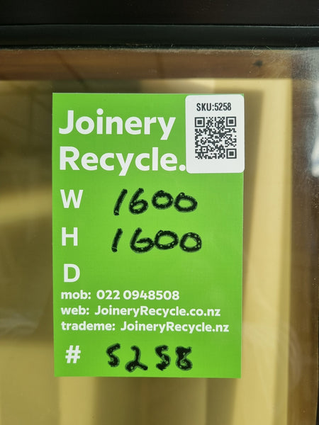 Aluminium Window Brown 1600 W  x 1600 H [#5258 SF] Joinery Recycle