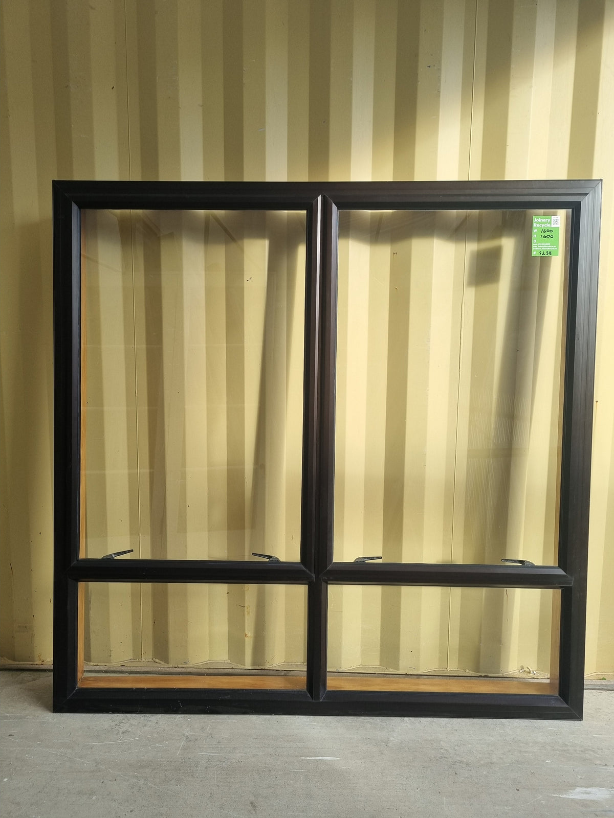 Aluminium Window Brown 1600 W  x 1600 H [#5258 SF] Joinery Recycle
