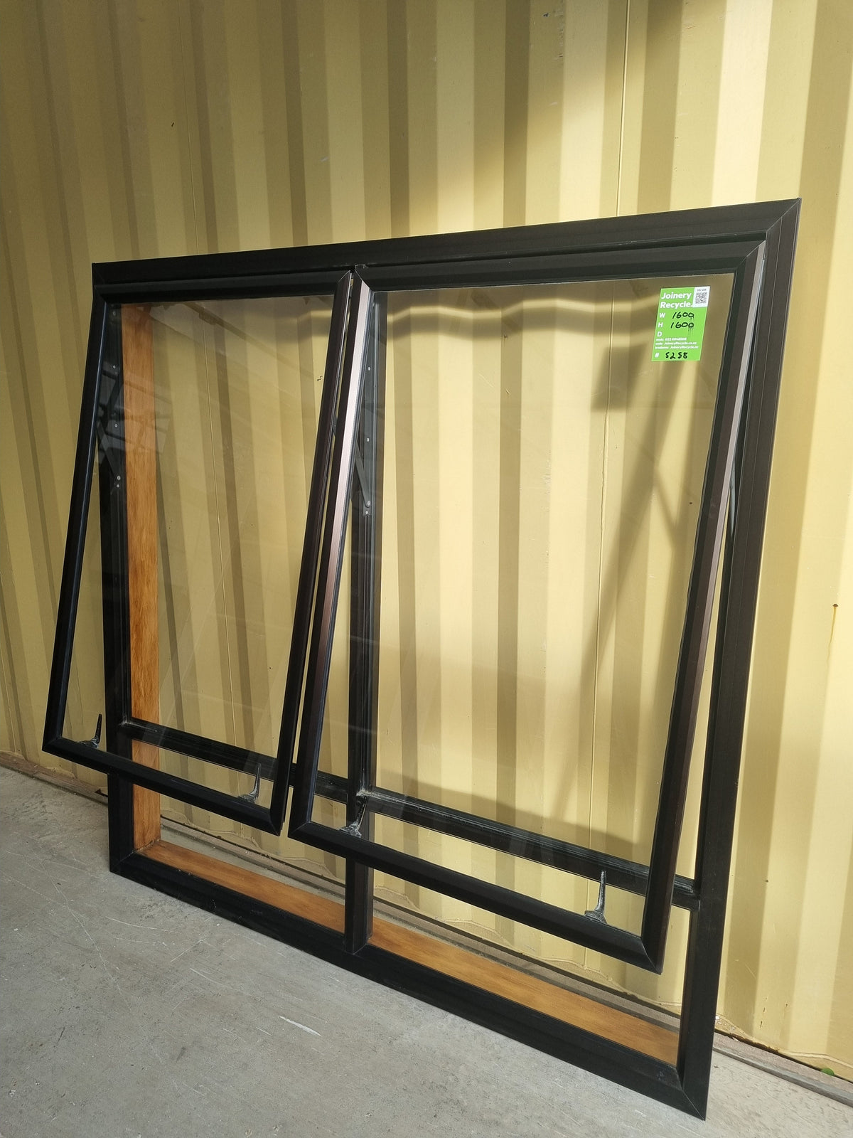 Aluminium Window Brown 1600 W  x 1600 H [#5258 SF] Joinery Recycle