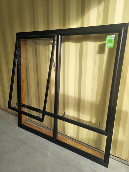 Aluminium Window Brown 1600 W  x 1600 H [#5258 SF] Joinery Recycle
