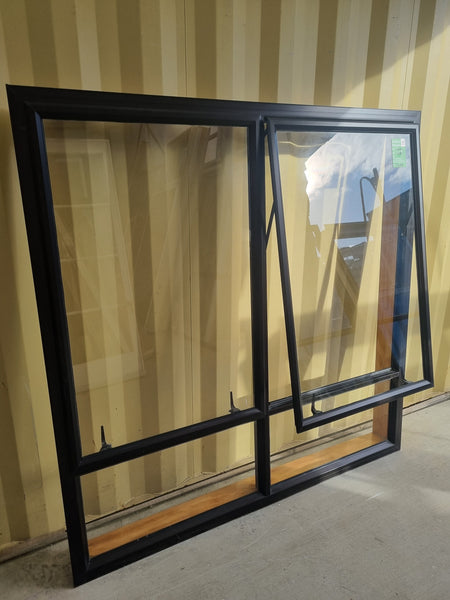 Aluminium Window Brown 1600 W  x 1600 H [#5258 SF] Joinery Recycle