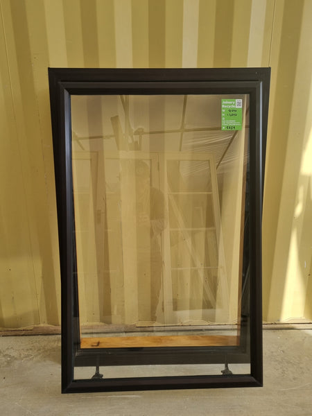 Aluminium Window Brown 800 W  x 1200 H [#5259 SF] open window -   Joinery Recycle