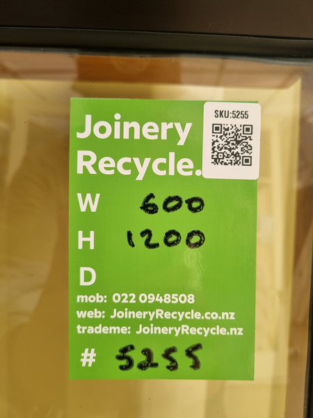 Aluminium Window Brown 600 W  x 1200 H [#5255 SF] Joinery Recycle