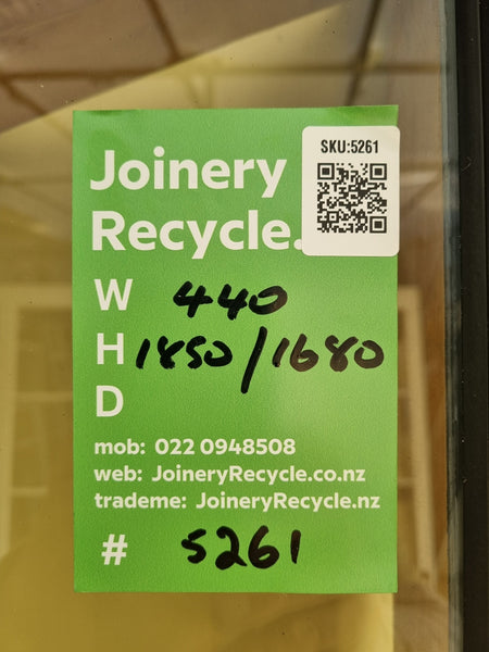 Aluminium Window Brown 440 W  x  1850/1680 H [#5261 SF] Joinery Recycle