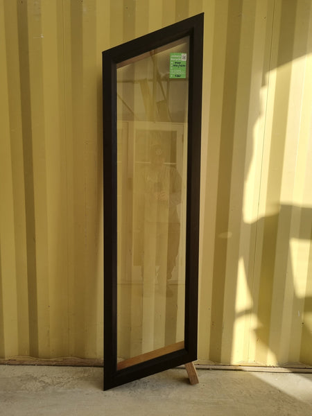Aluminium Window Brown 440 W  x  1850/1680 H [#5261 SF]Exterior side -  Joinery Recycle