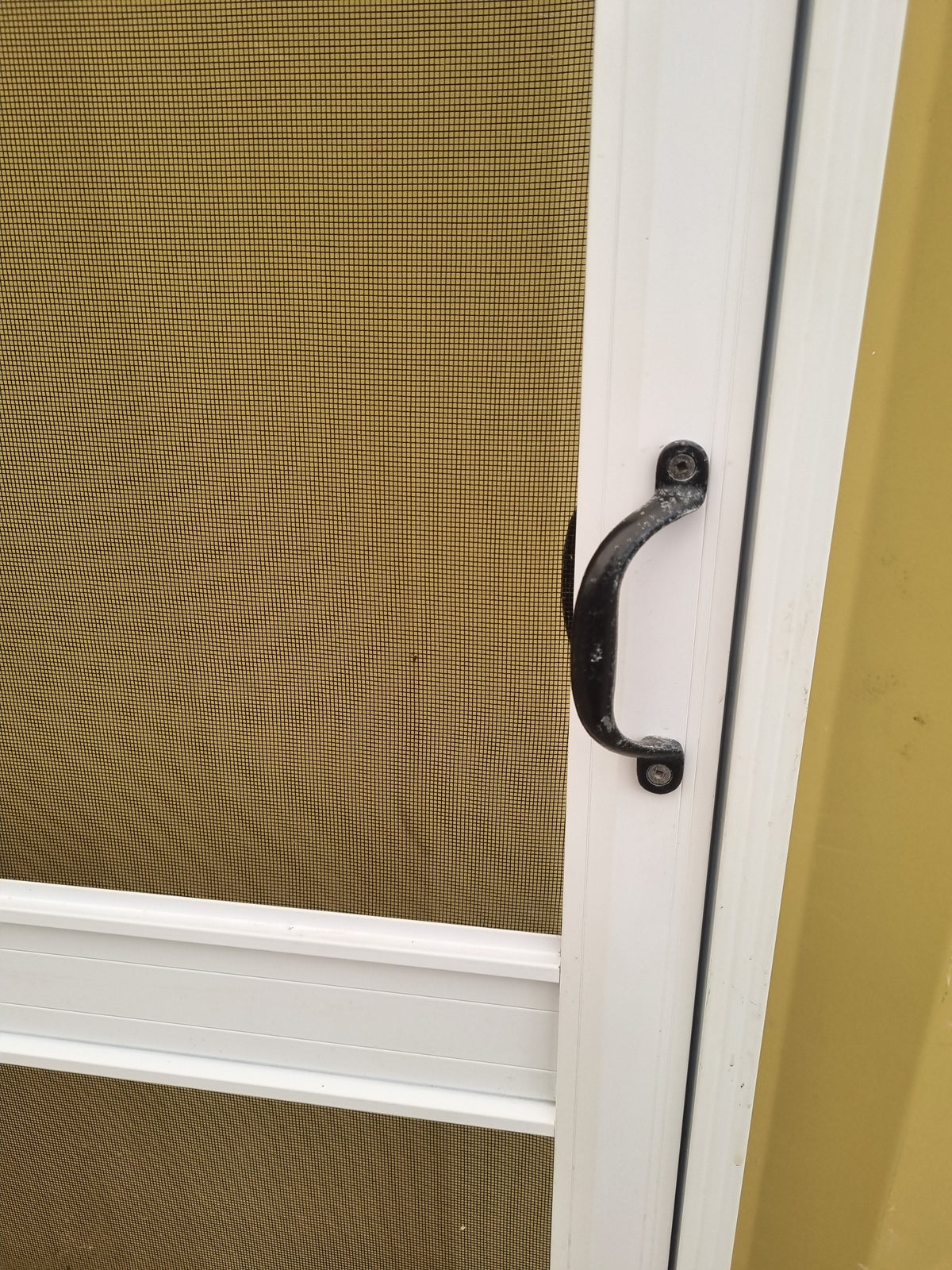 Aluminium and Mesh Fly Screen Door 850  W x 1935 H [#5262] Joinery Recycle
