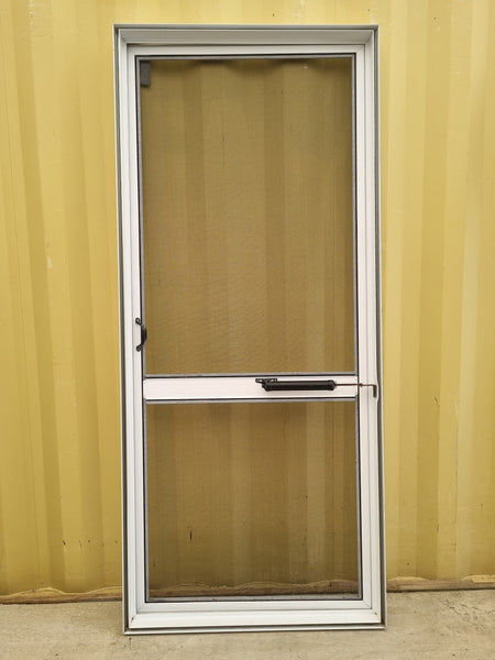 Aluminium and Mesh Fly Screen Door 850  W x 1935 H [#5262] Joinery Recycle
