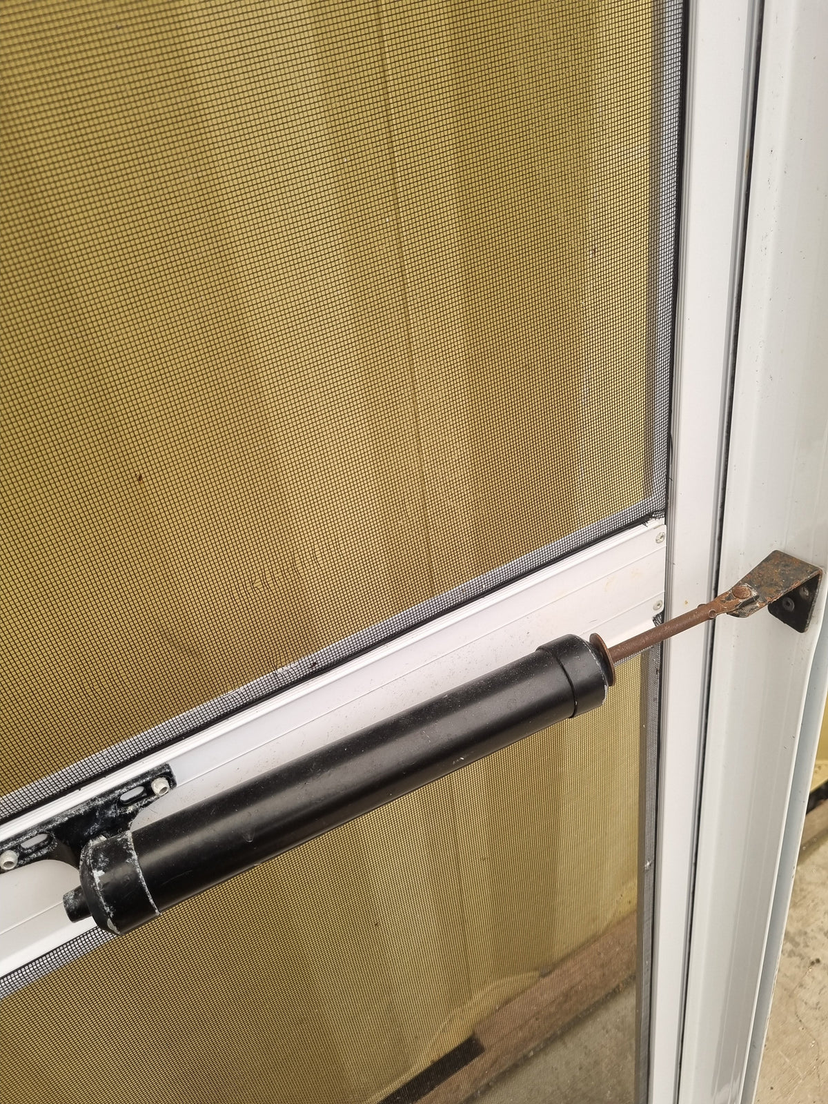 Aluminium and Mesh Fly Screen Door 850  W x 1935 H [#5262] Joinery Recycle