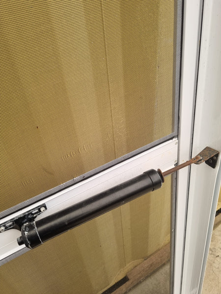 Aluminium and Mesh Fly Screen Door 850  W x 1935 H [#5262] Joinery Recycle