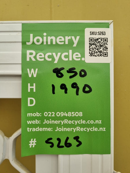 SECURITY SCREEN DOOR   850 W x 1990 H [#5263 SF] Joinery Recycle