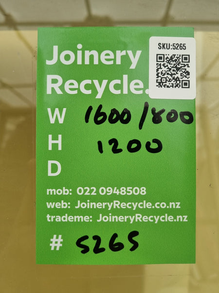 Aluminium Window Brown 1600/1800 W  x 1200 H [#5265 SF] Joinery Recycle