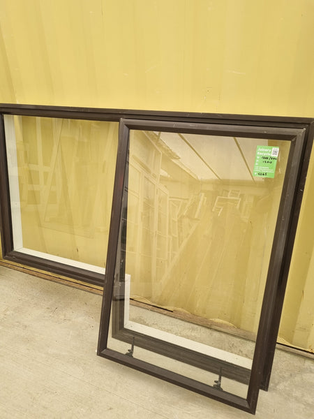 Aluminium Window Brown 1600/1800 W  x 1200 H [#5265 SF] Joinery Recycle