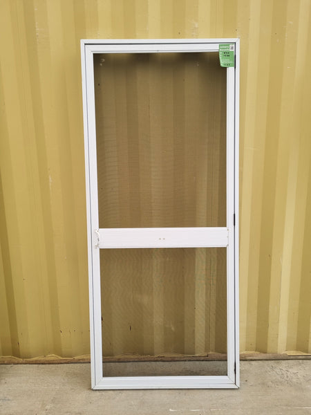 Aluminium and Mesh Fly Screen Door 850  W x 1950 H [#5267] Joinery Recycle