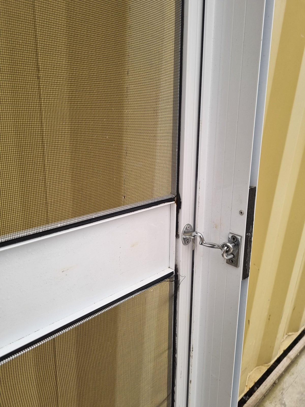 Aluminium and Mesh Fly Screen Door 850  W x 1950 H [#5267] Joinery Recycle