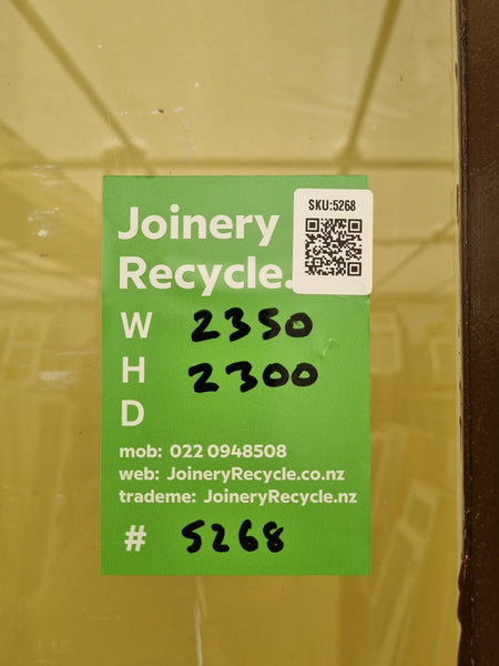 Wooden Bifold Doors  2350 W x 2300 H [#5268 SF] Joinery Recycle