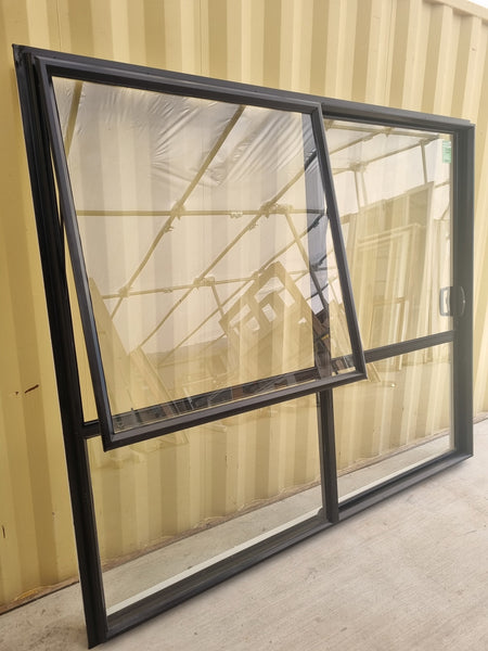 RANCH SLIDER Black 2400 W x 2000 H [#5272 SF] Joinery Recycle