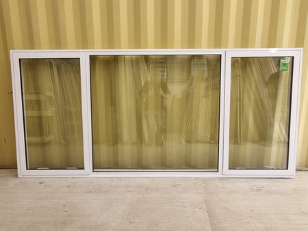 Aluminium Window White  2840 W  x 1270 H  [#5273 SF]Exterior side -  Joinery Recycle