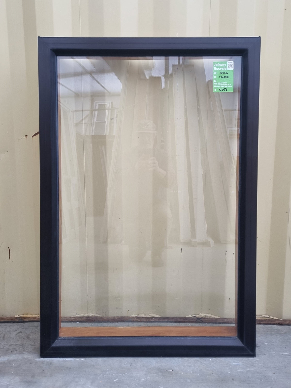 Aluminium Window Brown 800 W  x 1200 H [#5253 SF] Joinery Recycle