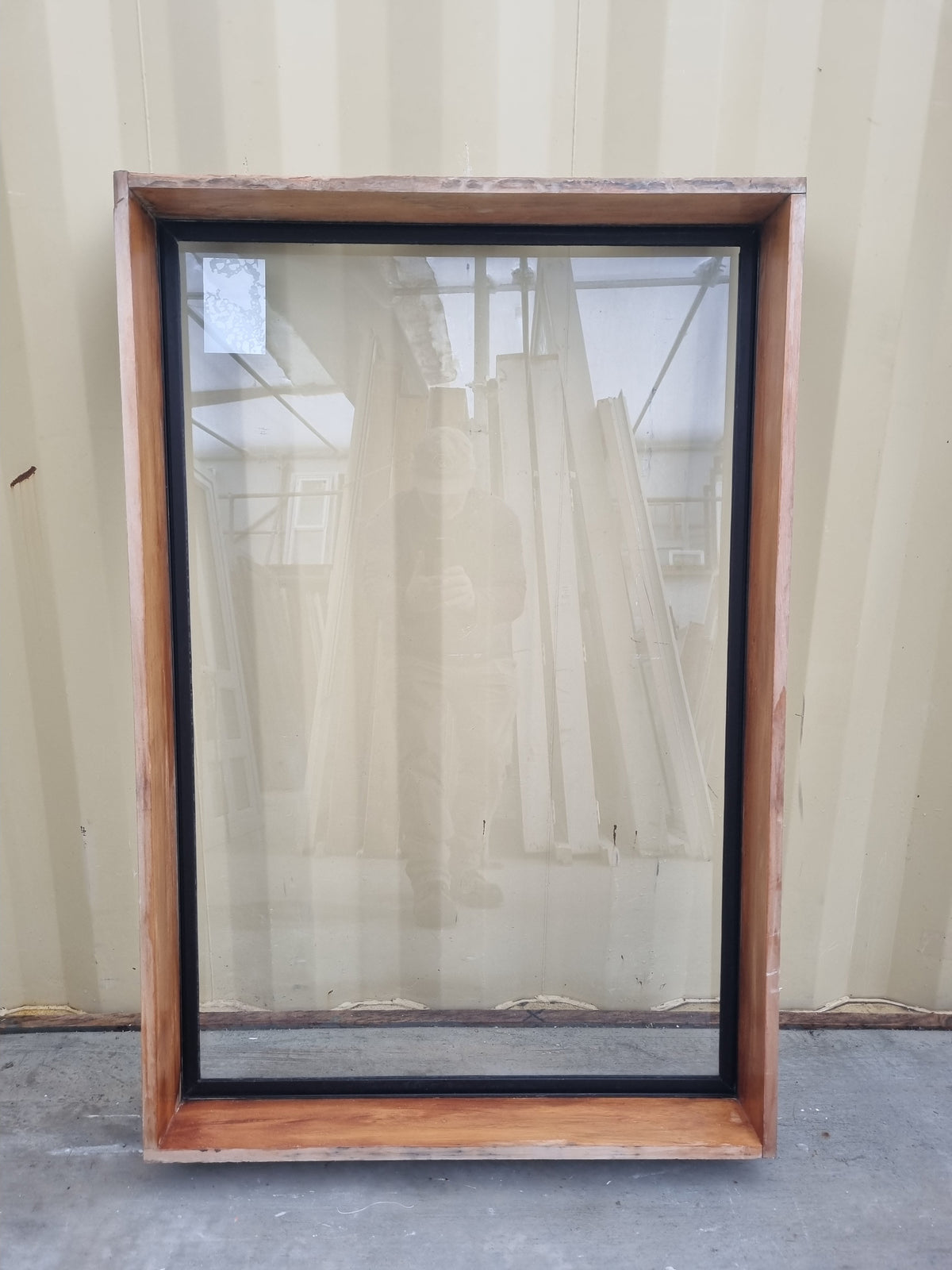 Aluminium Window Brown 800 W  x 1200 H [#5253 SF] Joinery Recycle