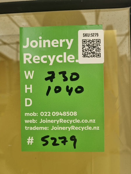 Aluminium Window White  730 W  x  1040 H  [#5279 SF] Joinery Recycle