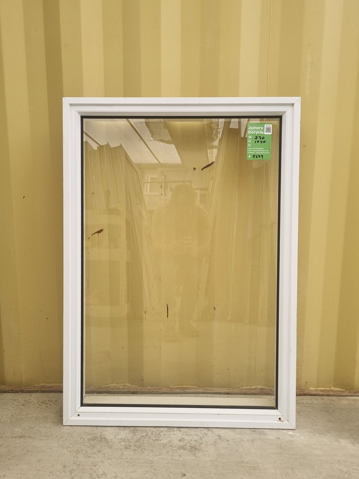 Aluminium Window White  730 W  x  1040 H  [#5279 SF] Joinery Recycle