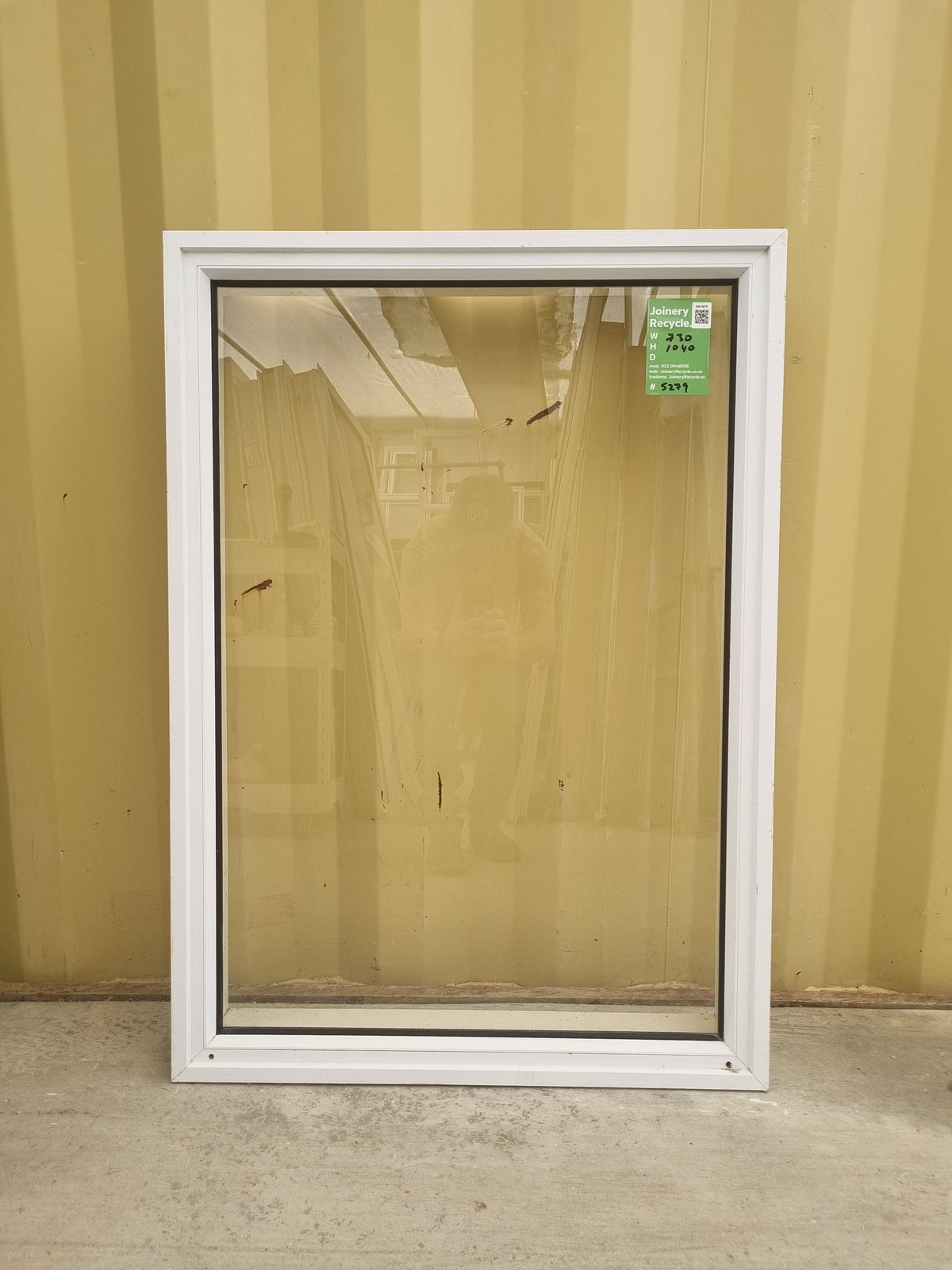 Aluminium Window White  730 W  x  1040 H  [#5279 SF] Joinery Recycle