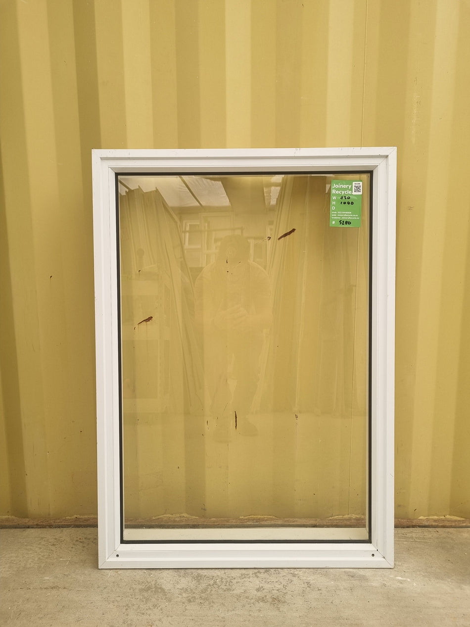Aluminium Window White 730 W  x  1040 H  [#5280 SF] Joinery Recycle