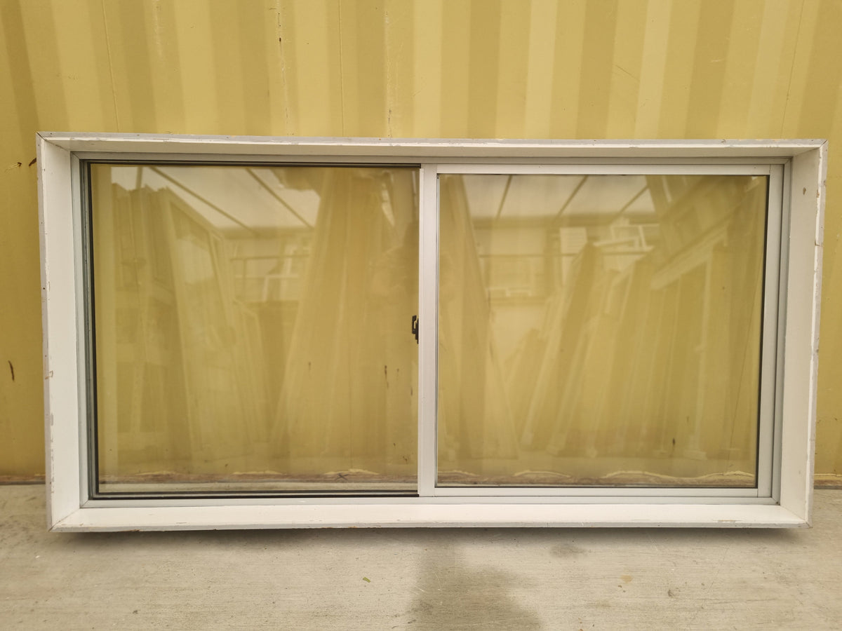 Aluminium Window Silver 1770  W  x 900 H [#5281 SF] Joinery Recycle
