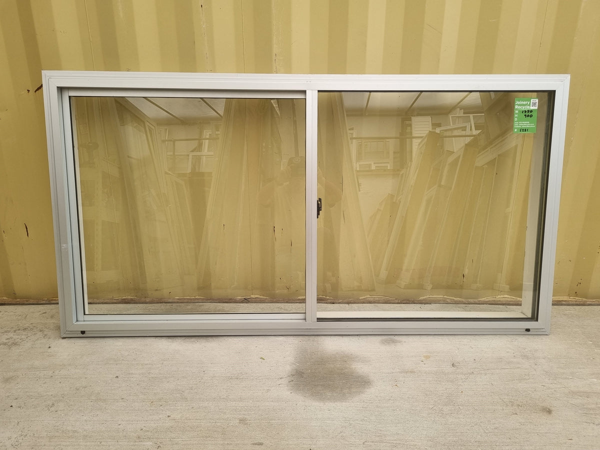 Aluminium Window Silver 1770  W  x 900 H [#5281 SF] Joinery Recycle