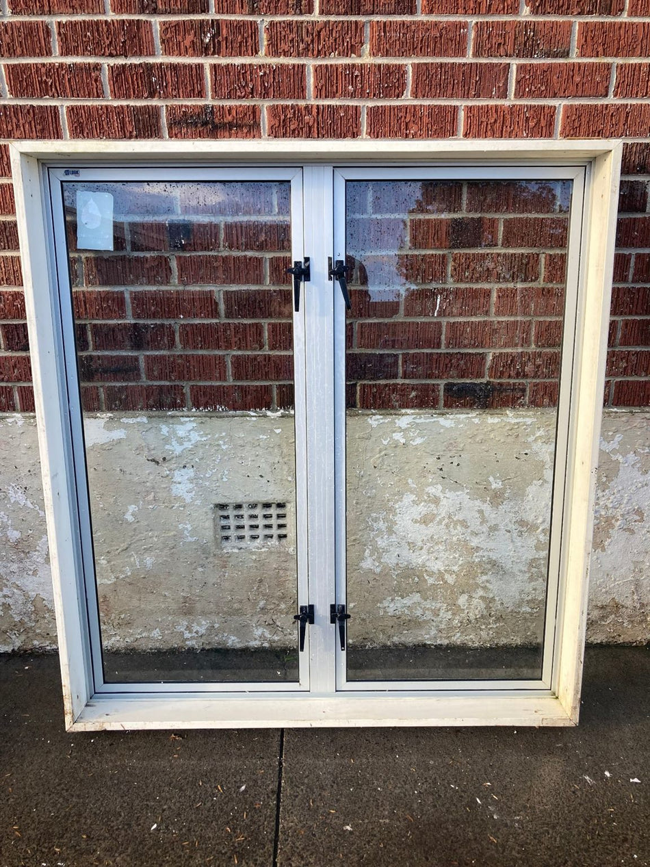 Aluminium Window Silver 1200 W x 1300 H   [#2035 ] Joinery Recycle