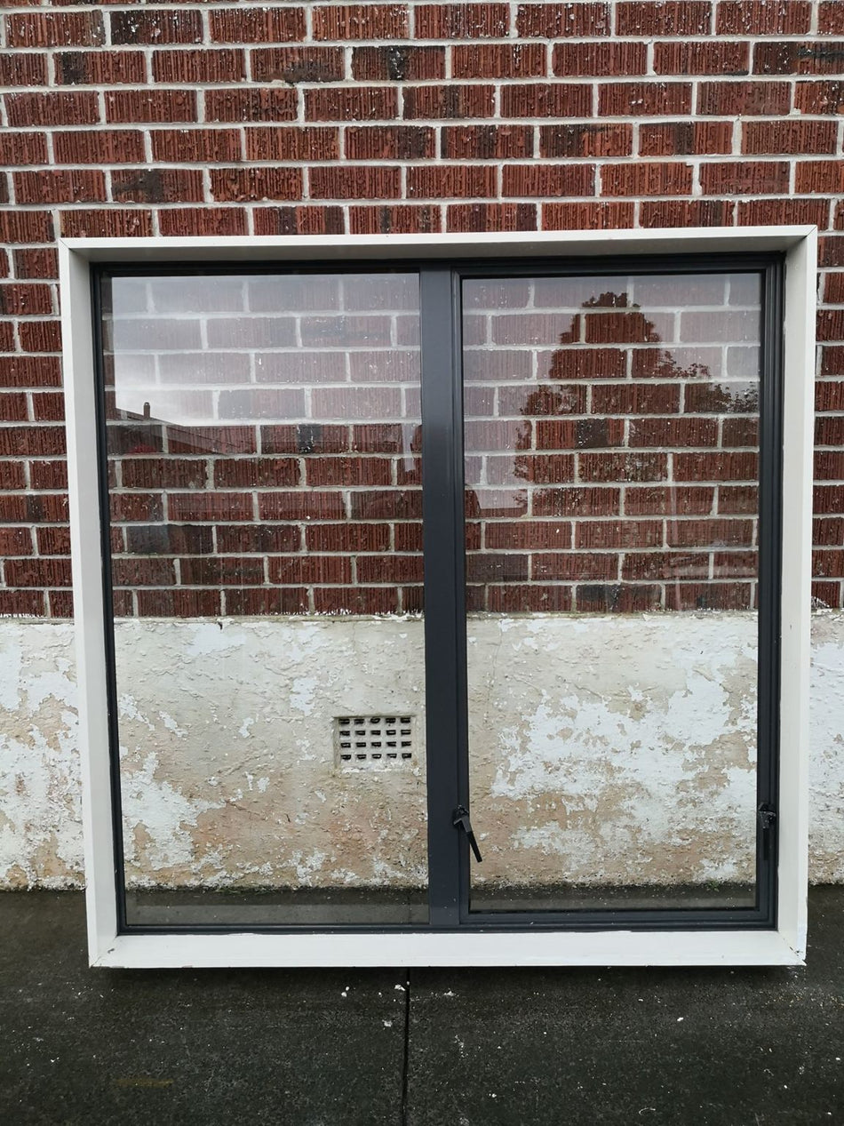 Aluminium Window Grey/Blue 1500 W x 1500 H [#2062] Joinery Recycle