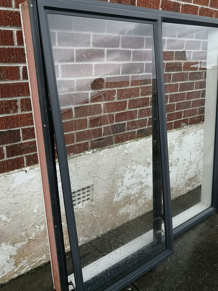 Aluminium Window Grey/Blue 1500 W x 1500 H [#2062] Joinery Recycle