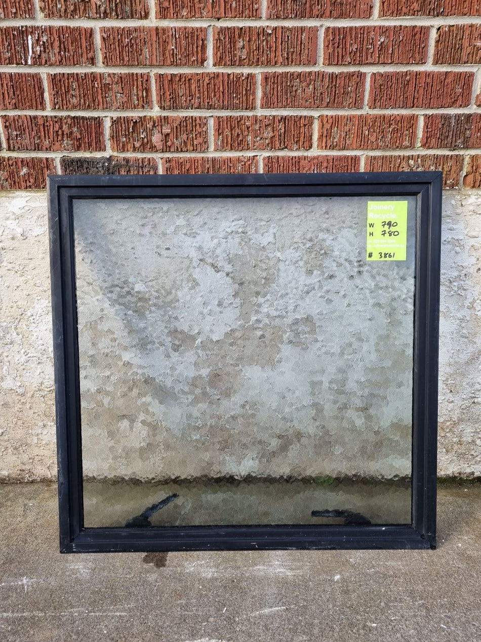 Black Aluminium Window 790 W x 790 H [#3861] Joinery Recycle