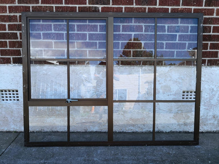 COLONIAL Aluminium Window Brown 1600W x 1200H [#2138] Joinery Recycle
