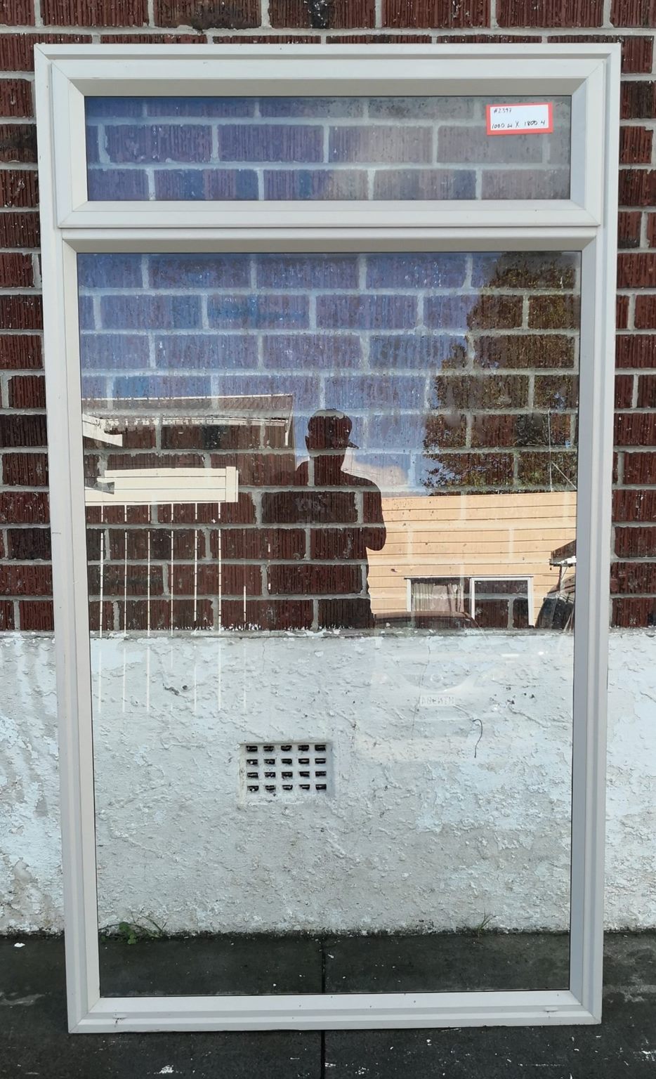 Aluminium Window Beige 1000 W x 1800 H [#2397] Joinery Recycle
