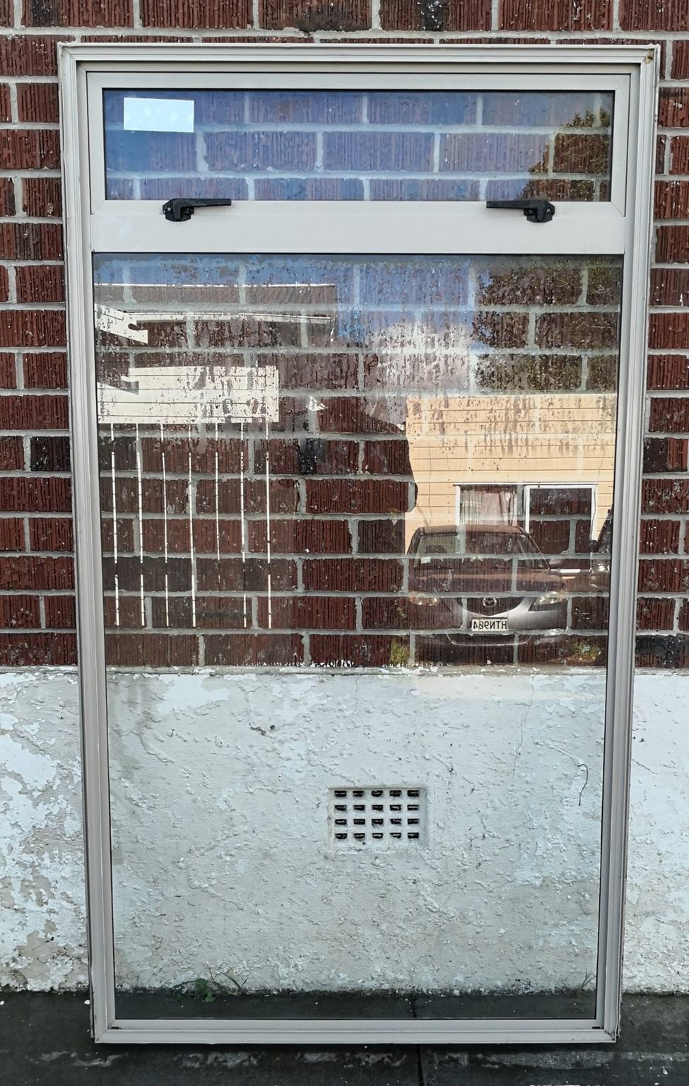 Aluminium Window Beige 1000 W x 1800 H [#2397] Joinery Recycle