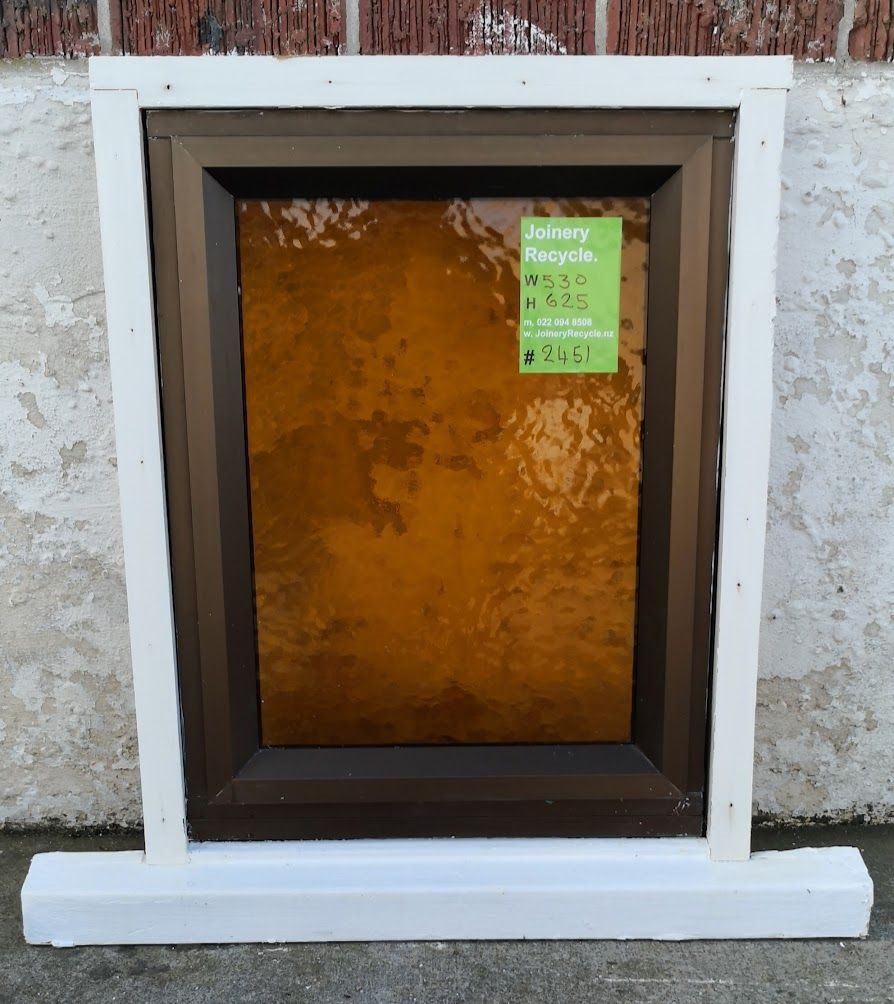 Aluminium and Wood Window  530W x  625H [#2451] Joinery Recycle