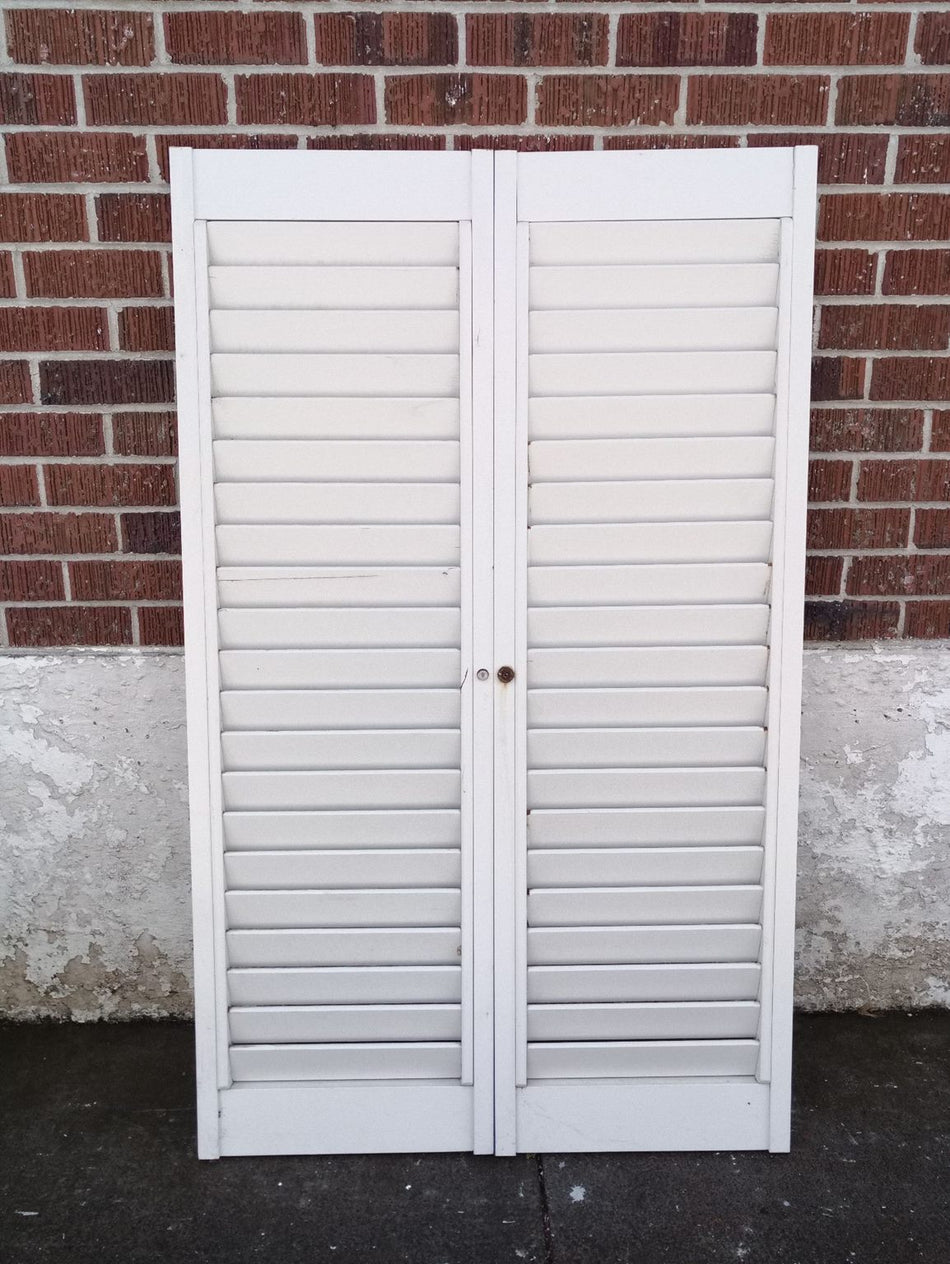 Interior Wooden Shutters 445 W x 1470 H  [#2877]a & b Joinery Recycle