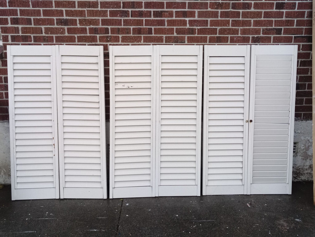 Interior Wooden Shutters 445 W x 1470 H  [#2877]a & b Joinery Recycle