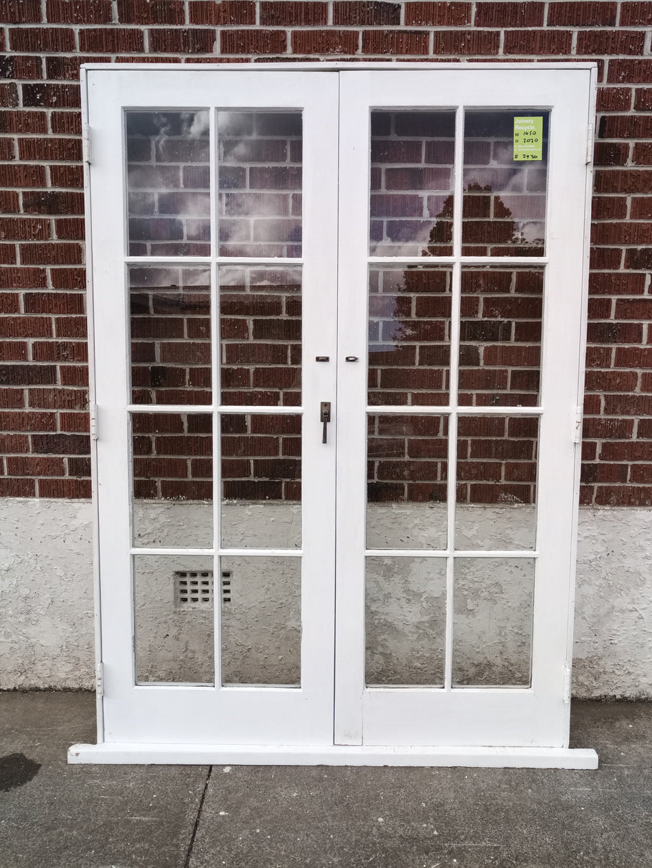 #SOLD COLONIAL Wooden French Doors  1450 W x 2030 H  [#2930] Joinery Recycle