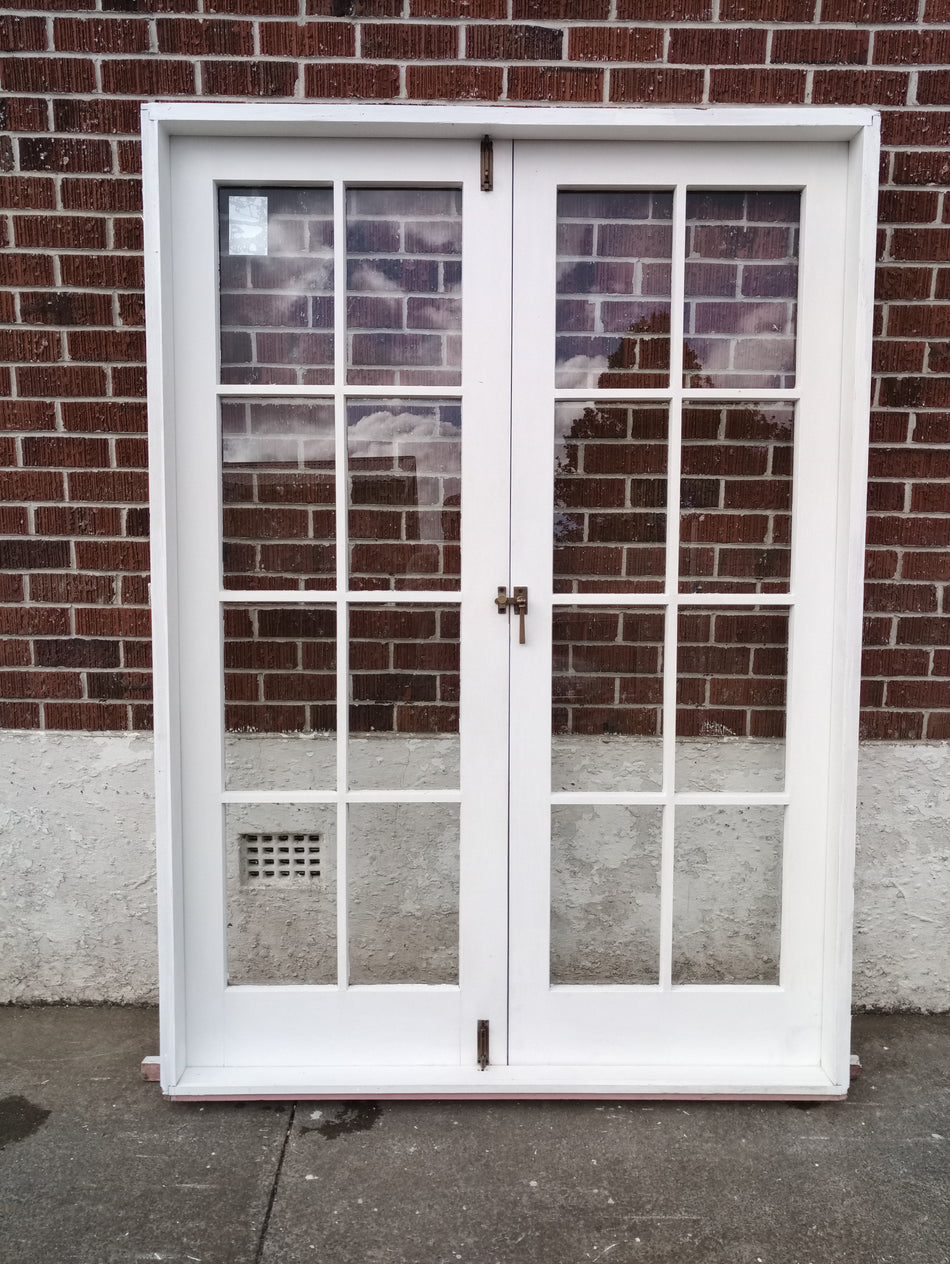 #SOLD COLONIAL Wooden French Doors  1450 W x 2030 H  [#2930] Joinery Recycle