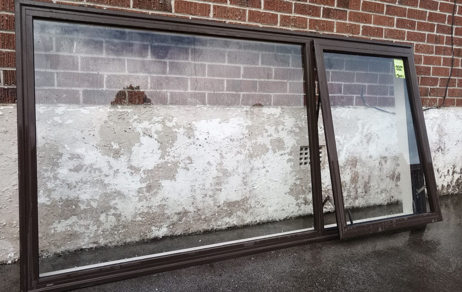 Aluminium Window Brown 2200 W x 1100 H  [#3002 ] Joinery Recycle