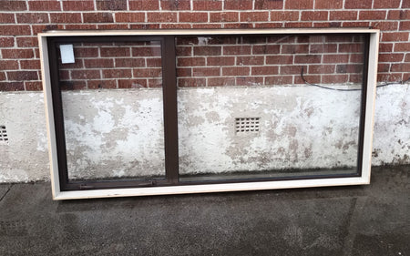 Aluminium Window Brown 2200 W x 1100 H  [#3002 ] Joinery Recycle